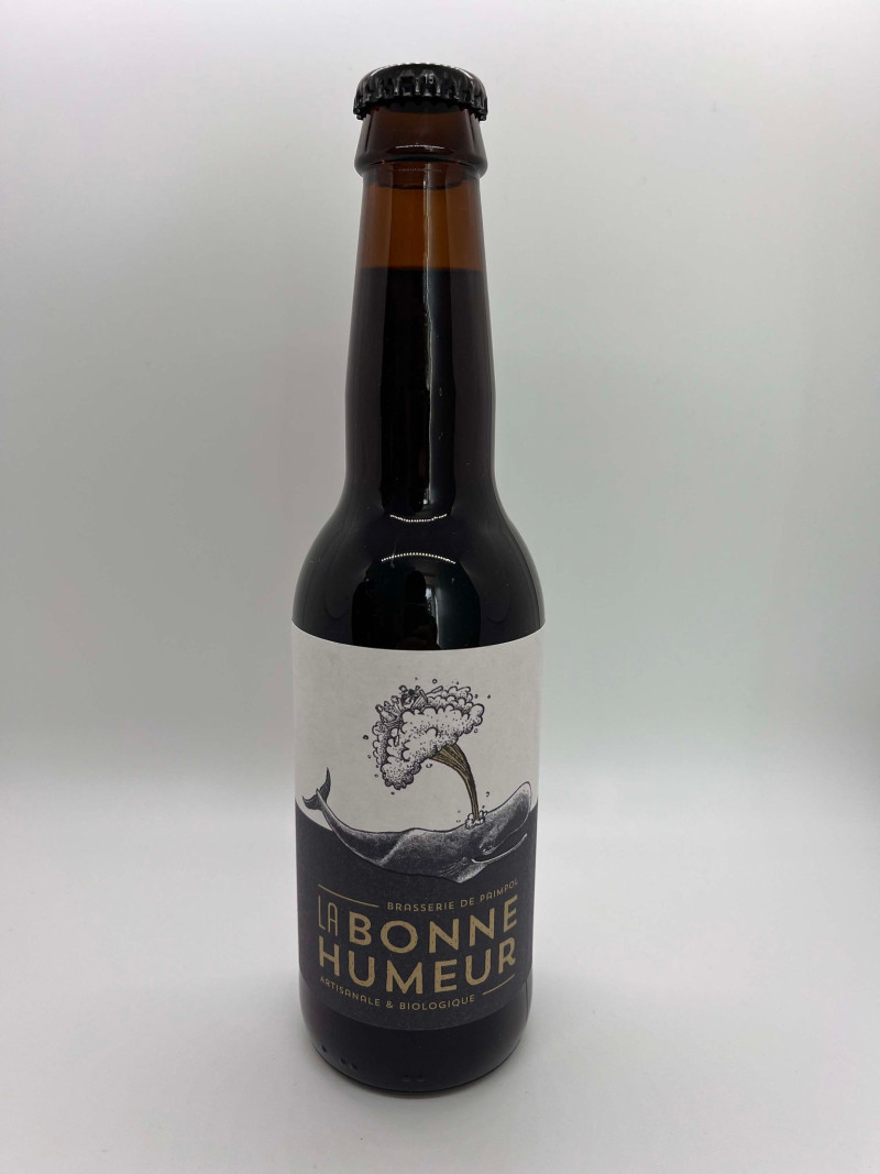 Bière brune noire